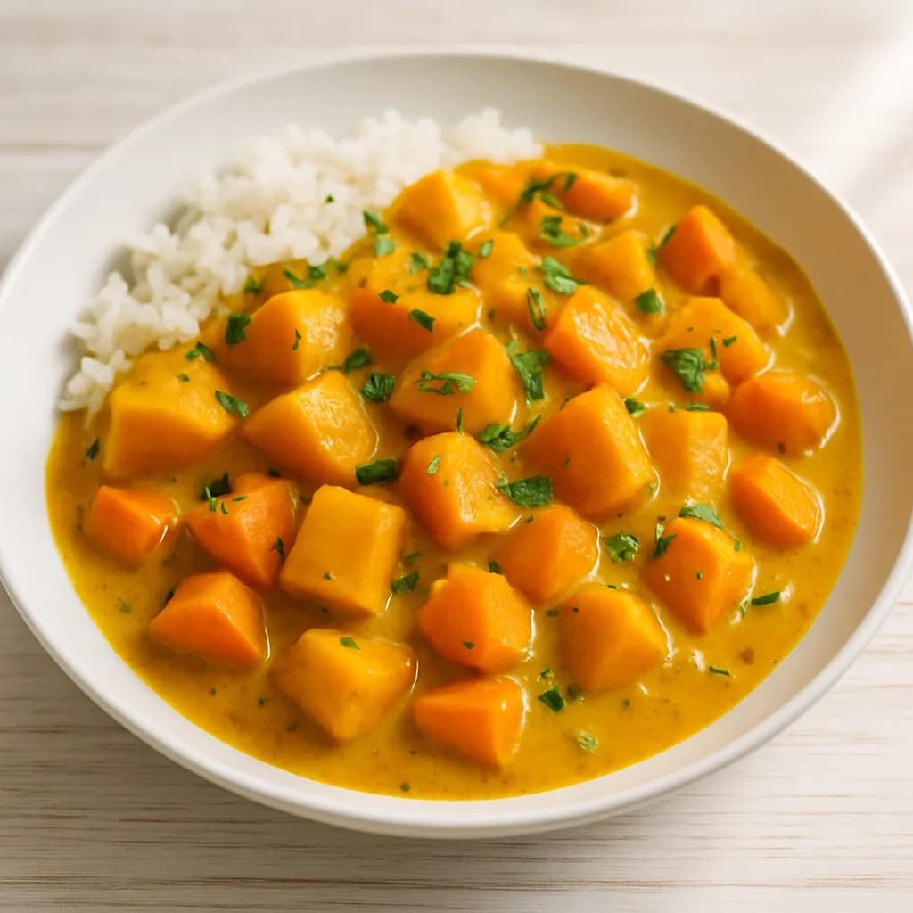 Curry z dynią i marchewką