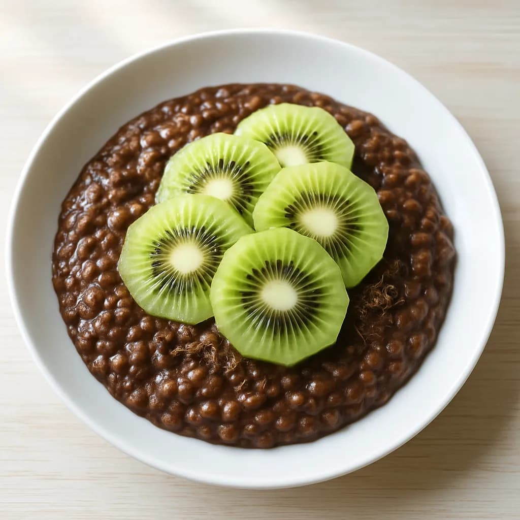 Czekoladowa orkiszanka z kiwi