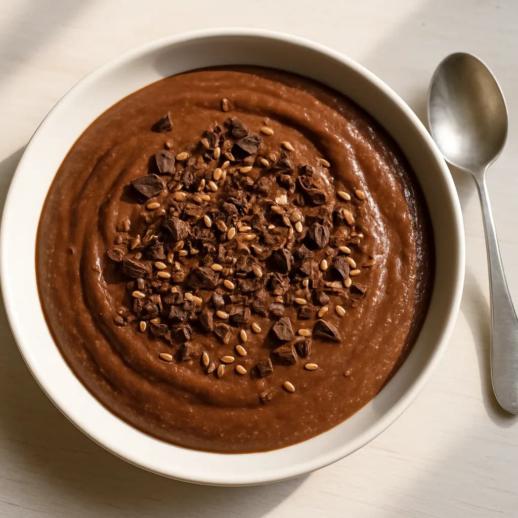 Czekoladowy pudding lniany