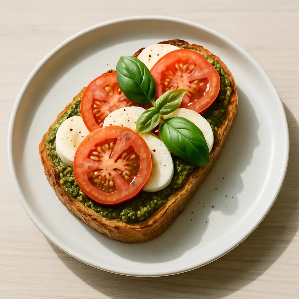Kanapka caprese z pesto