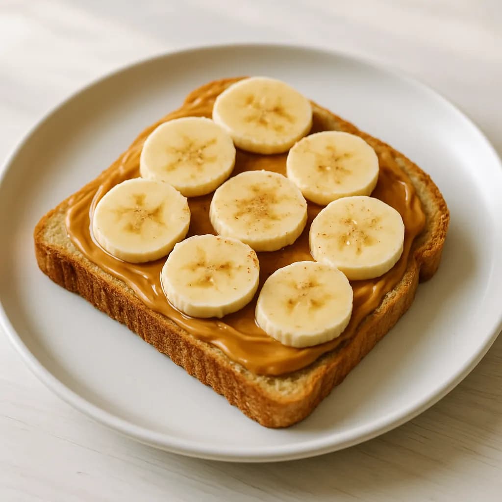 Kanapka z masłem orzechowym i bananem