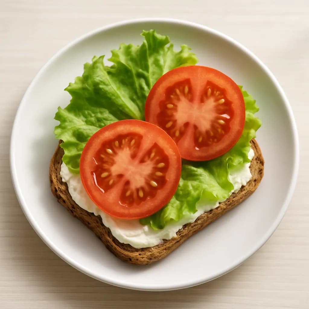 Kanapki z Bieluchem, sałatą i pomidorem