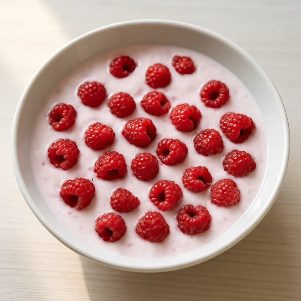 Kefir z malinami