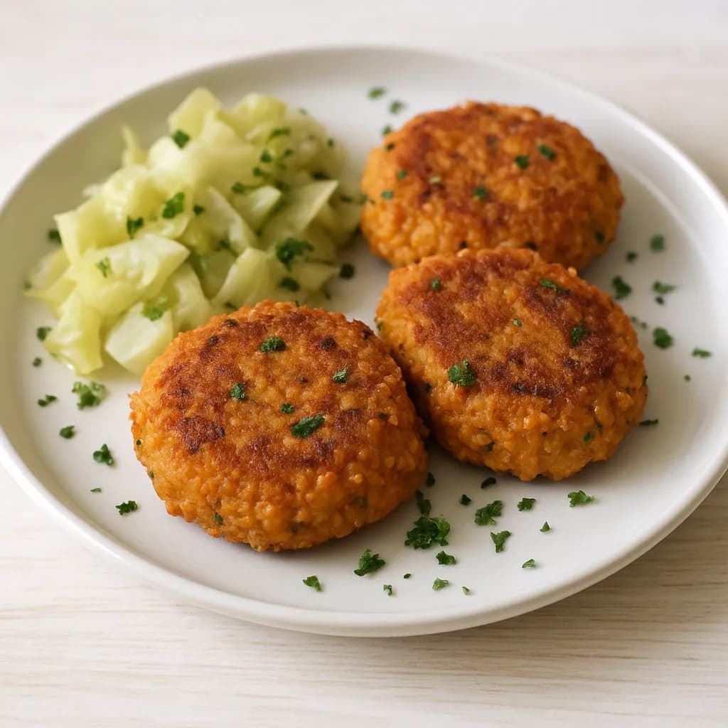 Kotleciki z batatów i kaszy