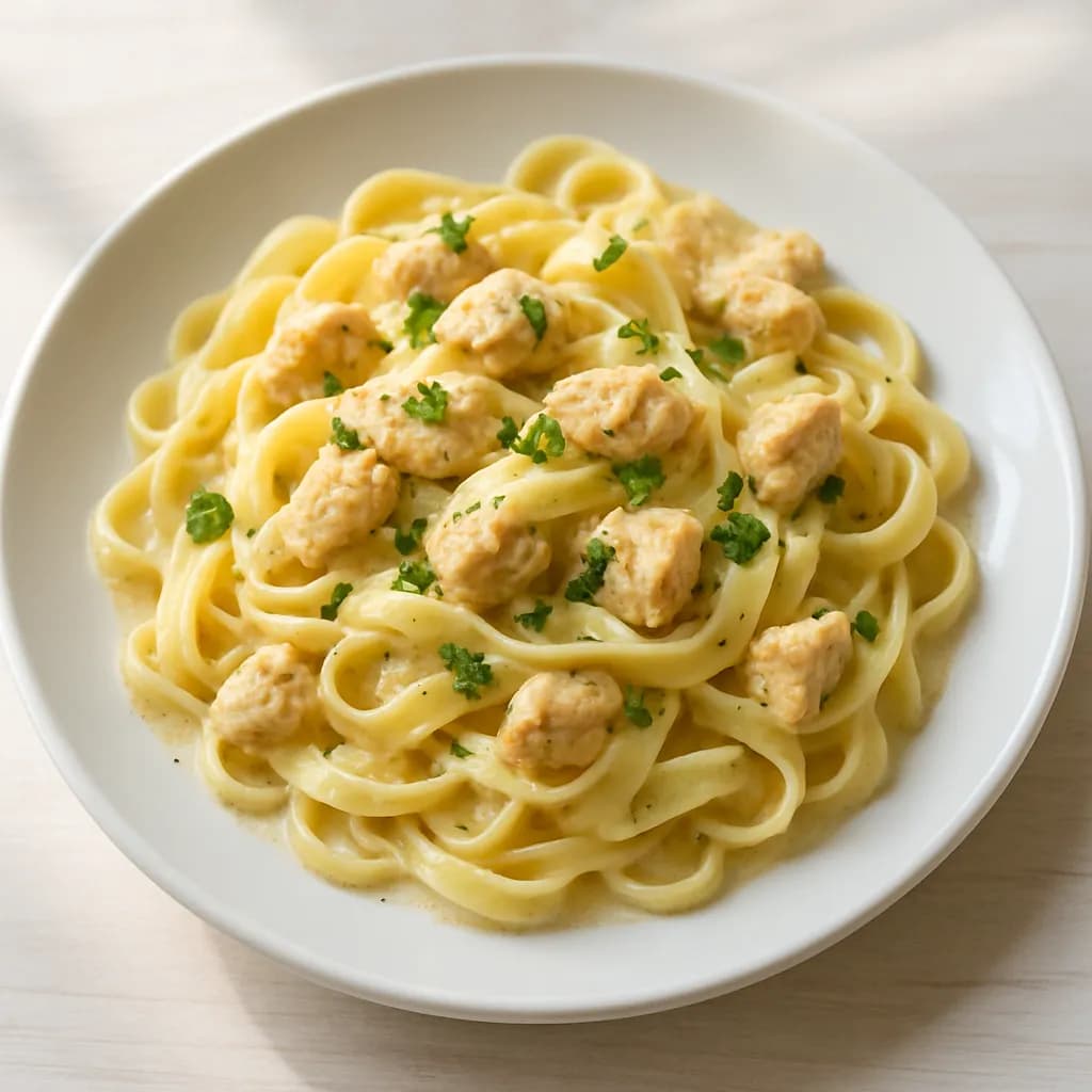 Kremowe tagliatelle z kurczakiem