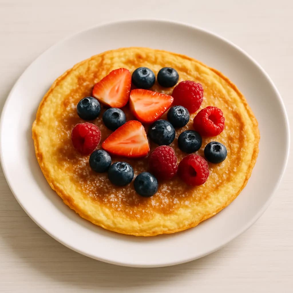 Omlet na słodko z owocami