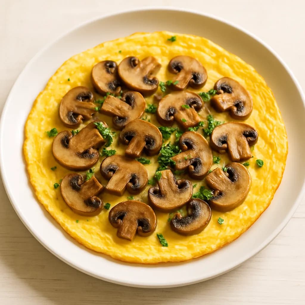 Omlet z pieczarkami