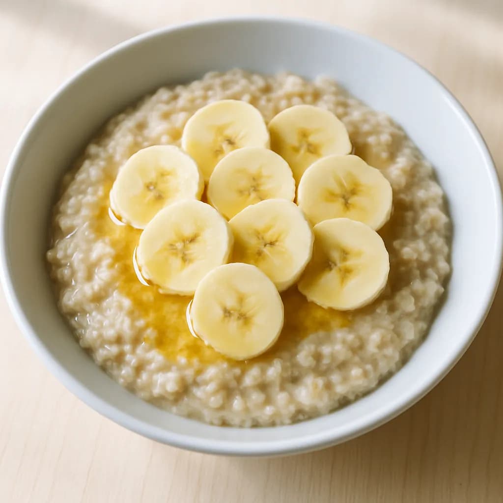 Owsianka z bananem i miodem