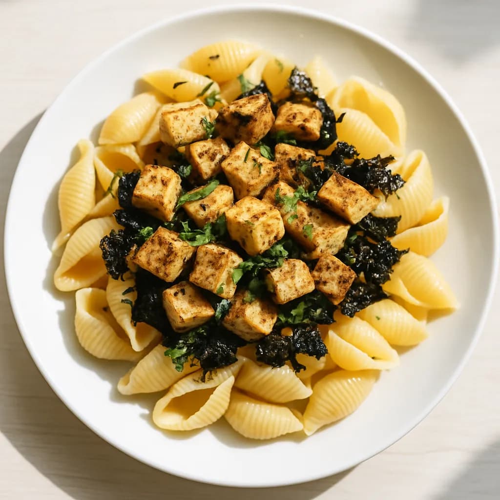 Pasta bezrybna z tofu i nori