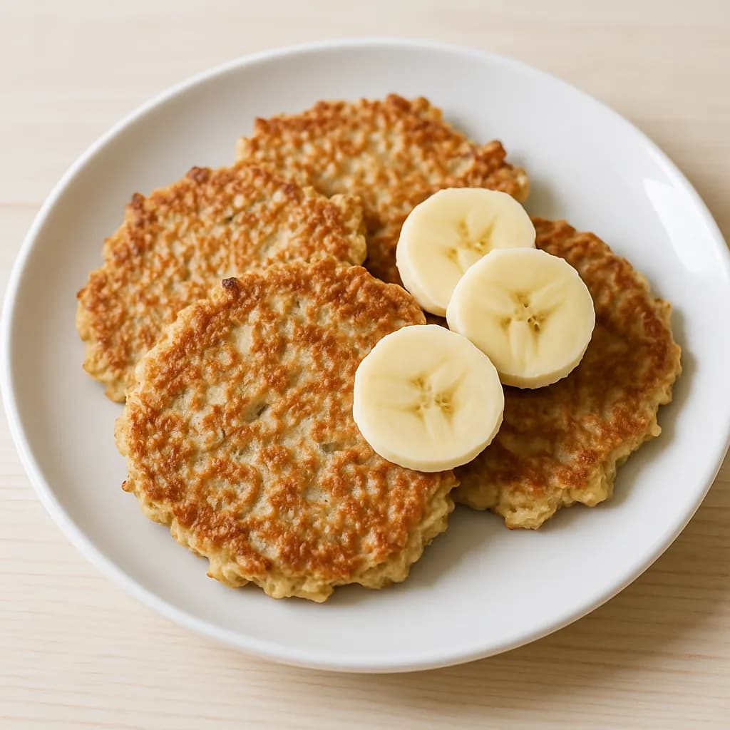 Placki owsiane z bananem