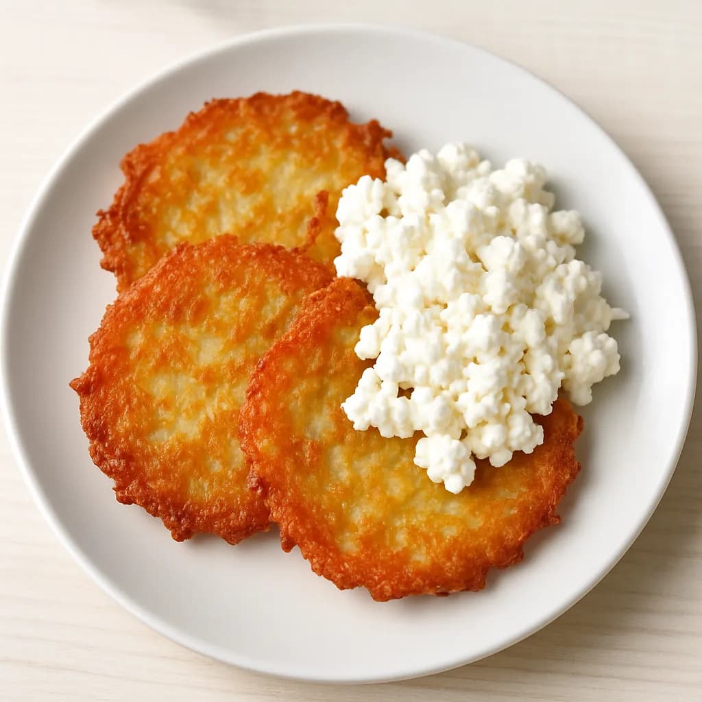 Placki ziemniaczane z twarogiem