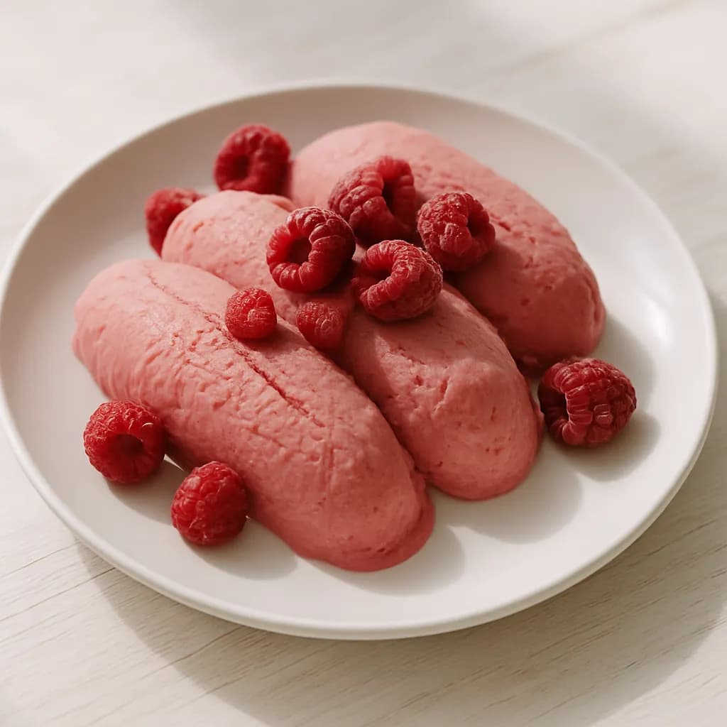 Proteinowe lody malinowe