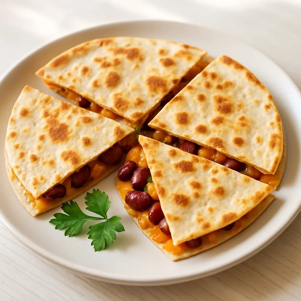 Quesadilla z serem i fasolą