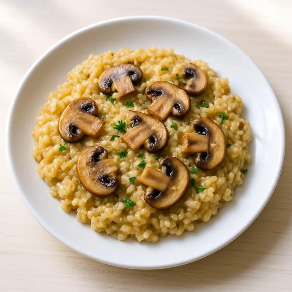 Risotto z pieczarkami