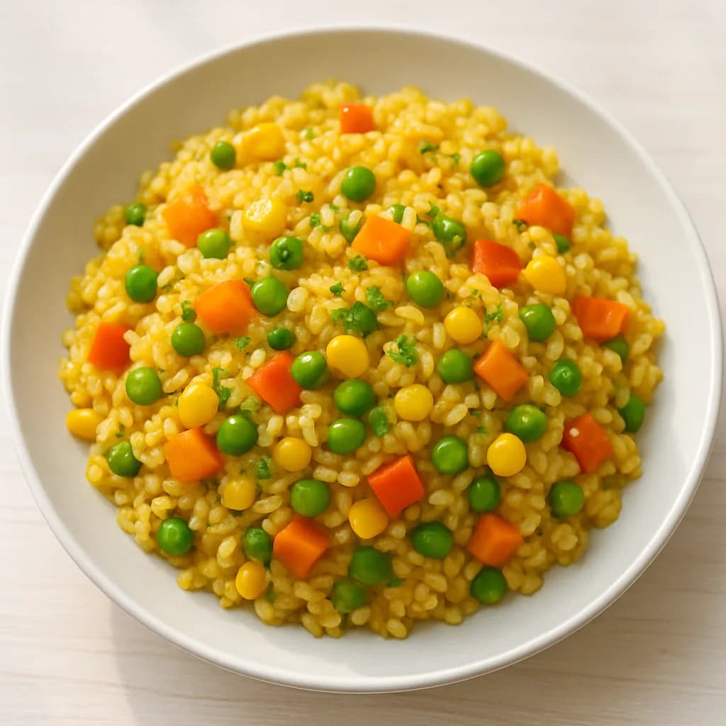 Ryż z warzywami i curry