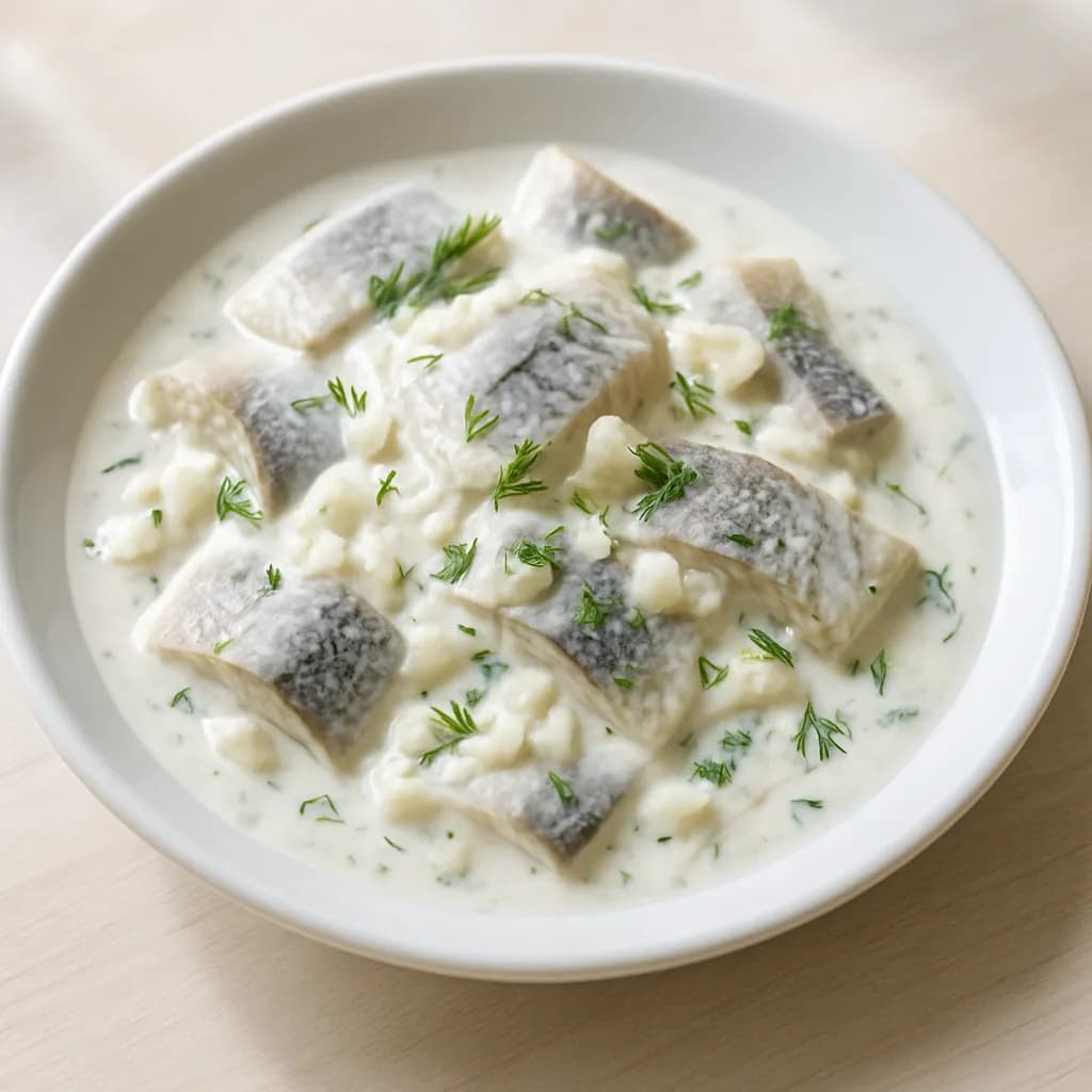 Śledzie w śmietanie