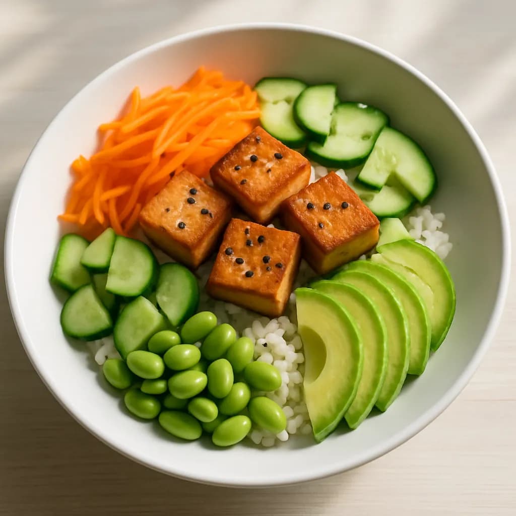 Sushi bowl z tofu