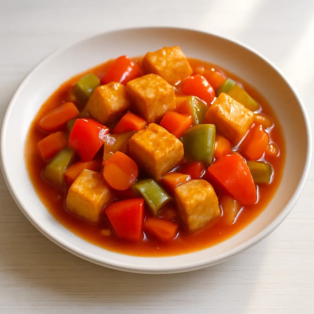 Tofu w sosie słodko-kwaśnym