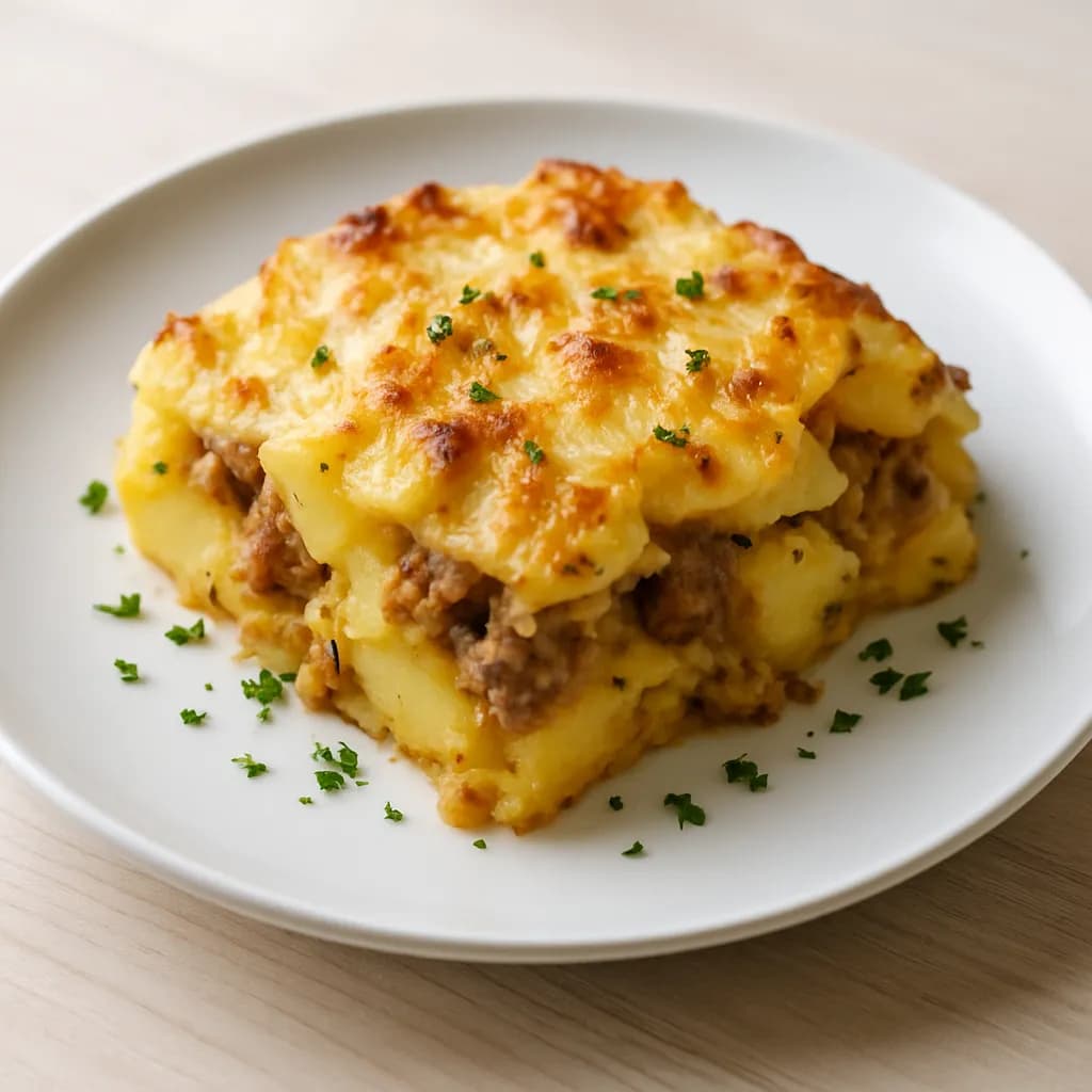 Zapiekanka ziemniaczana z mięsem