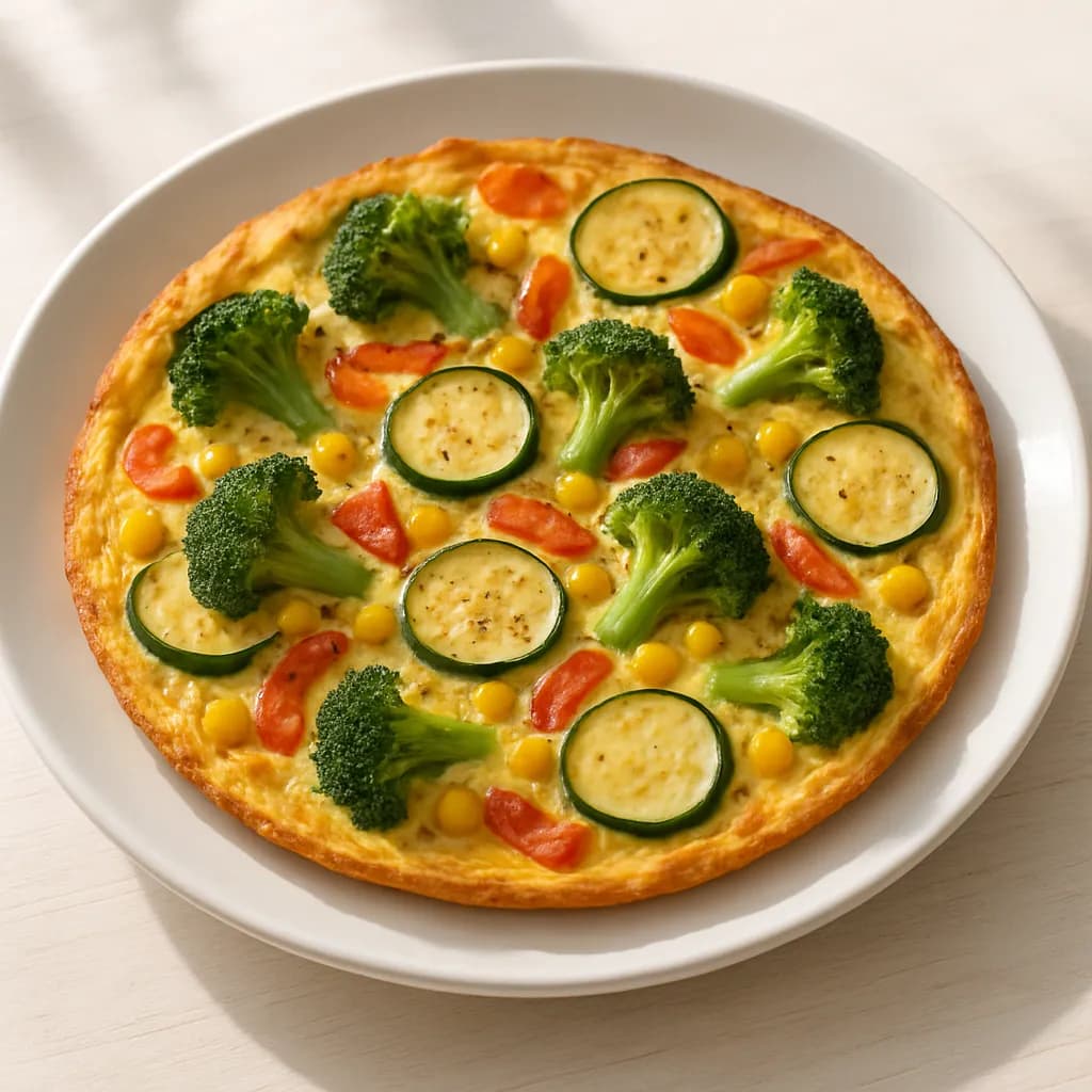 Zapiekany omlet warzywny