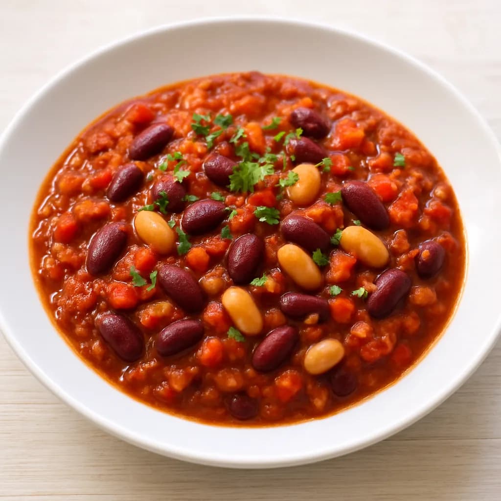 Chilli sin carne z fasolą