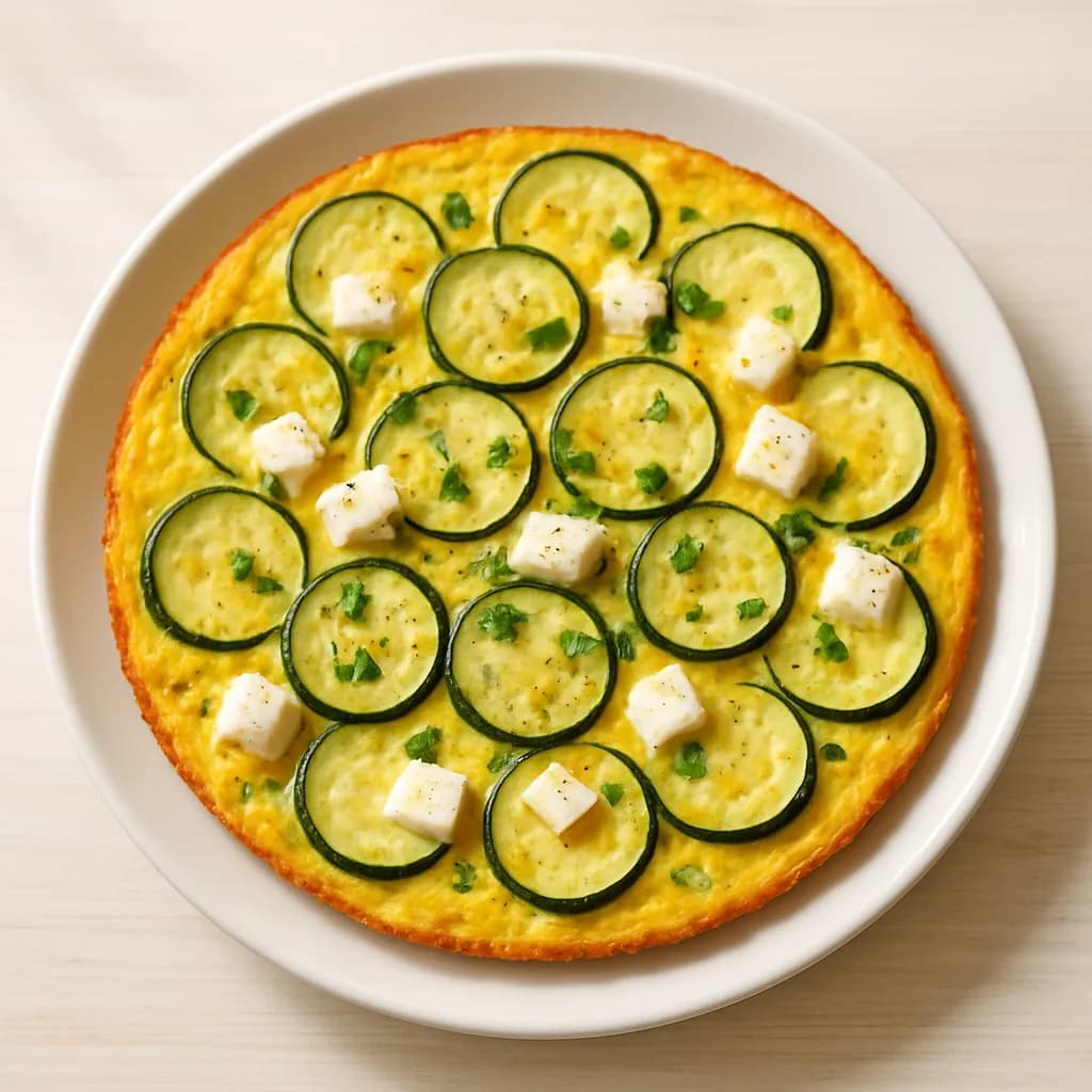 Frittata z cukinią i serem feta