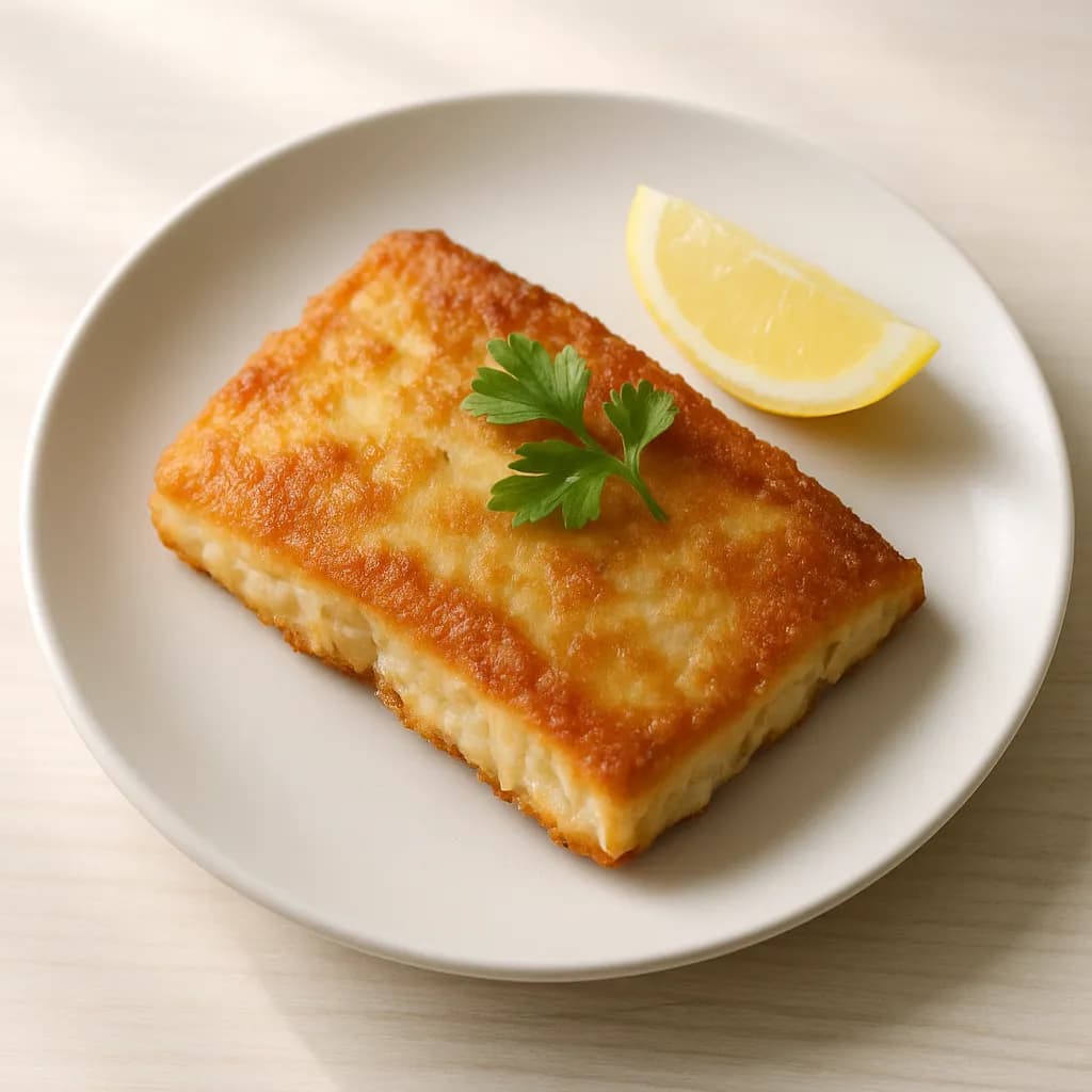 Halibut smażony