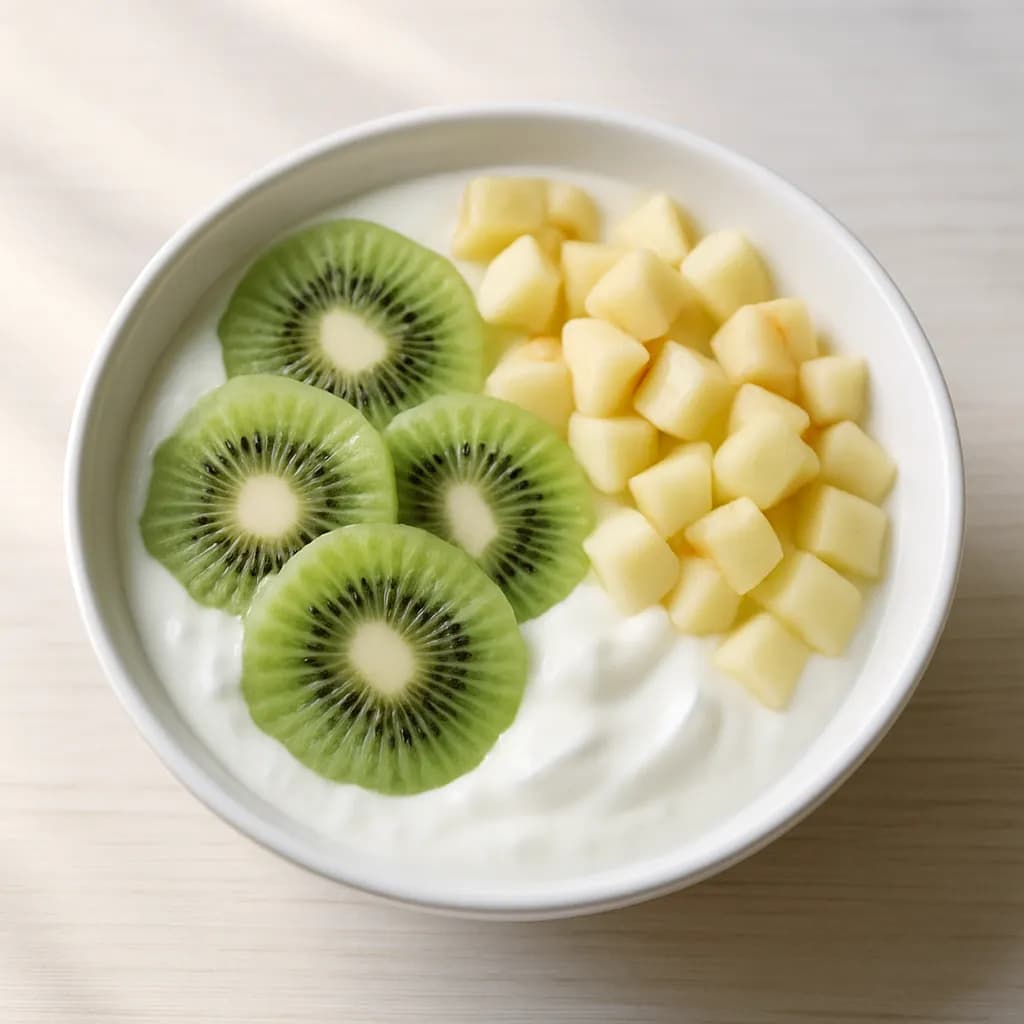 Jogurt z kiwi i jabłkiem