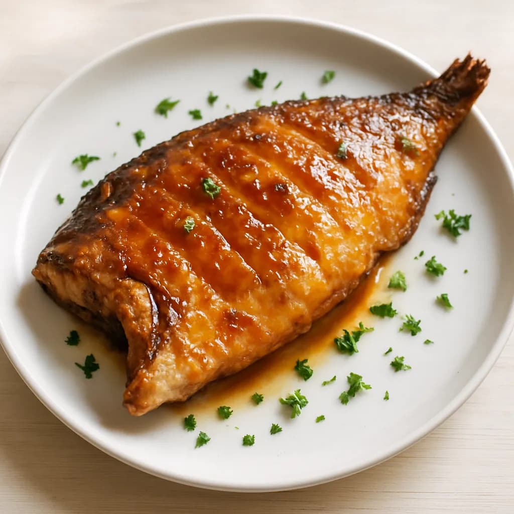 Karp pieczony w miodzie
