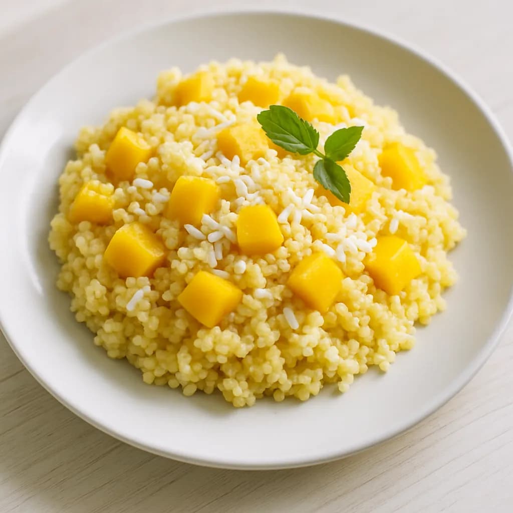 Kasza jaglana z mango i kokosem