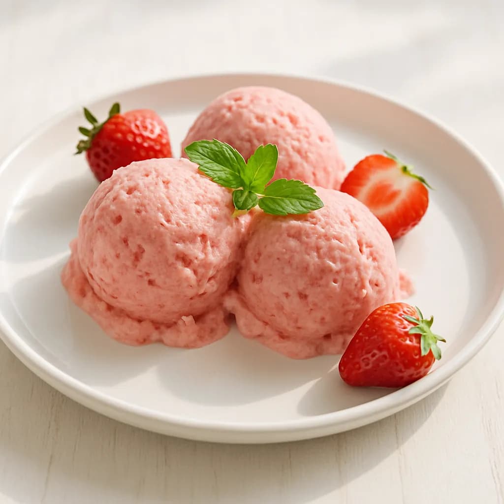 Lody truskawkowe