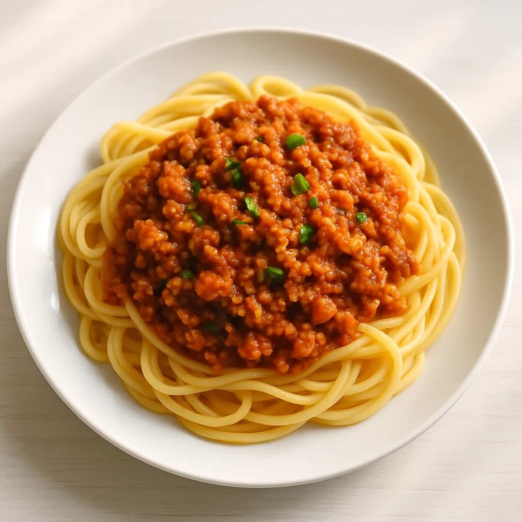Makaron z sosem bolońskim