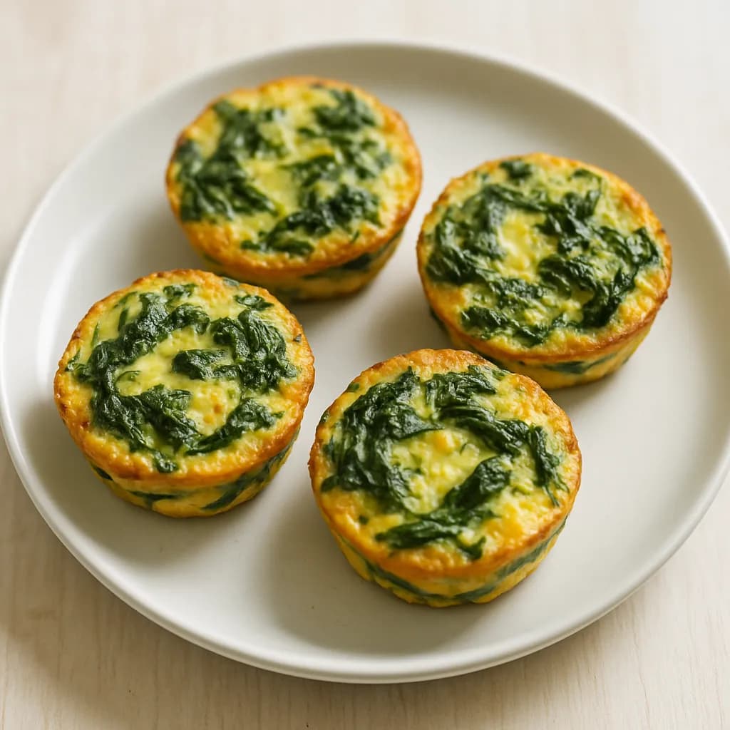 Mini frittaty ze szpinakiem