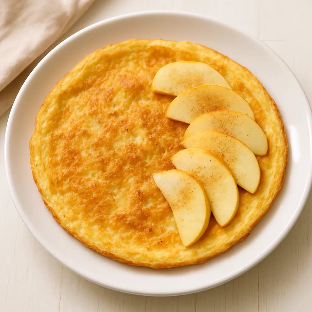 Omlet jabłkowy z waniliową nutą