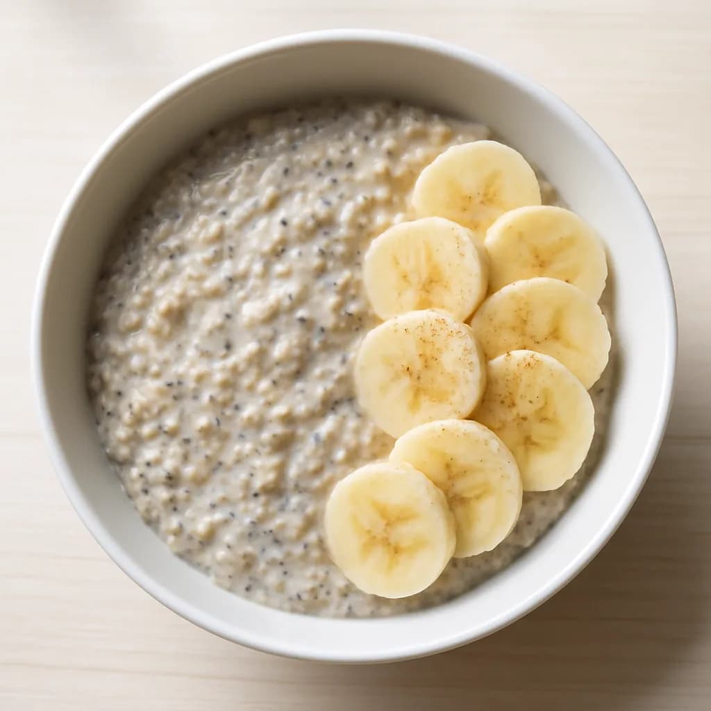 Owsianka z chia i bananem