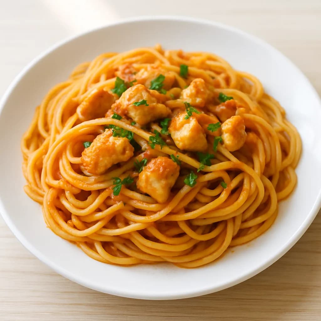 Spaghetti z kurczakiem