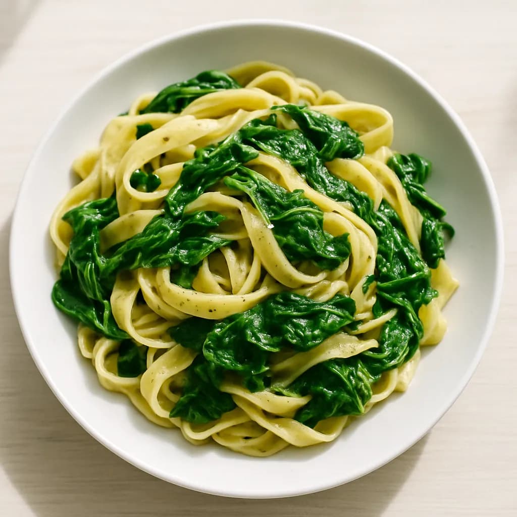 Tagliatelle ze szpinakiem