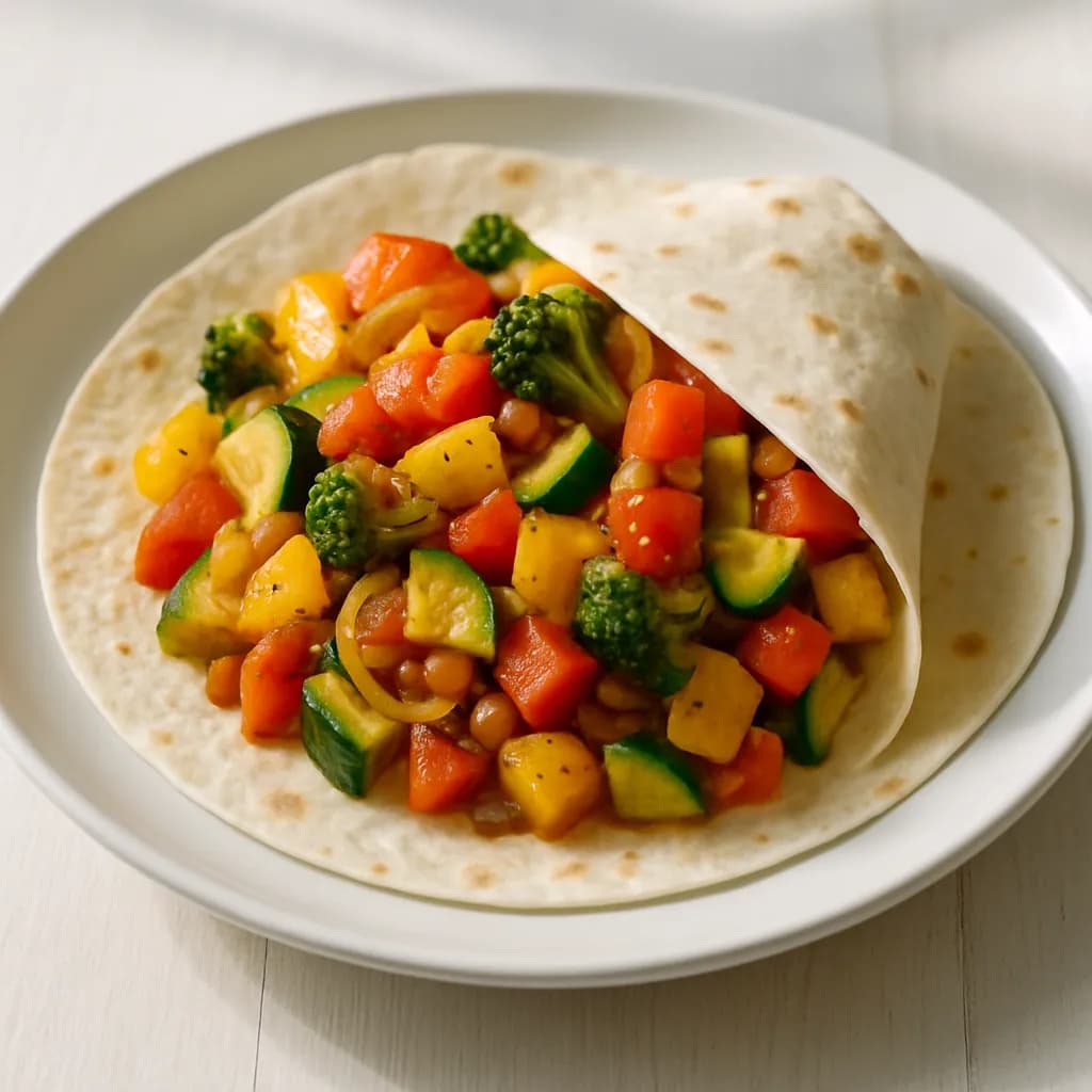 Tortilla z warzywami