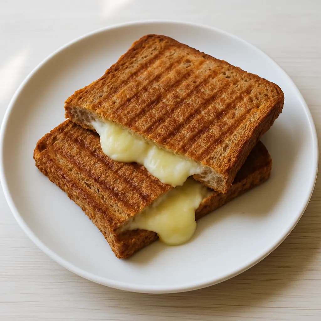 Tosty pełnoziarniste z serem mozzarella