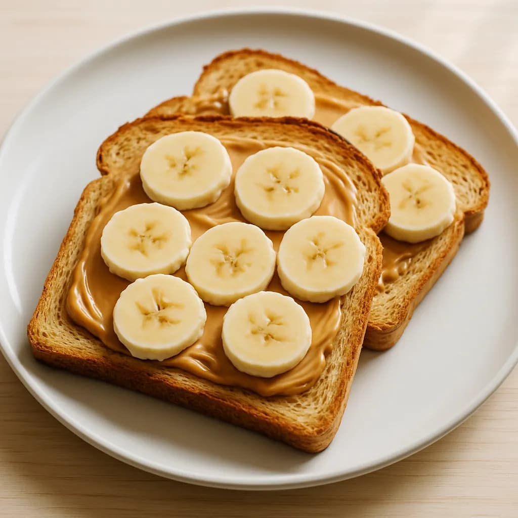 Tosty z masłem orzechowym i bananem